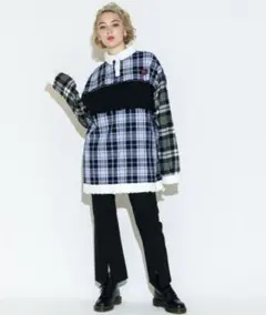 キャンディストリッパー　トラッド　チェック　ミニワンピース