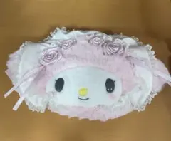 マイメロ　ホワイトフリルシリーズ　ポーチ