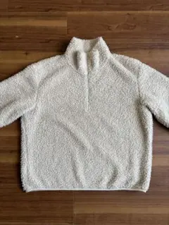 UNIQLO ユニクロ　ハーフジップ　フリース アイボリー　L