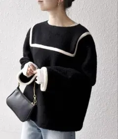 SHIPS any＊バイカラーセーラーデザインプルオーバー