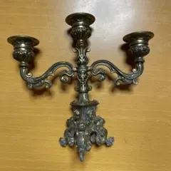 古い3灯燭台　キャンドルホルダー