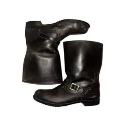 Vintage Leather Engineer Boots