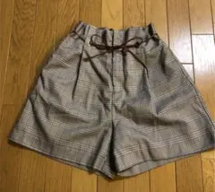 レトロガール　チェック ショートパンツ キュロットのサムネイル