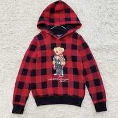 【レア】ポロラルフローレン ポロベアパーカー 21AW 大人気 チェック フード