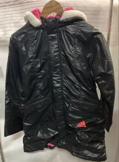 adidas 新品 シャーリング パデットロングコート 160