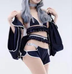 M企画　スポーティコスチュームランジェリーセット　ネイビー M企画 完売アイテム スポーティコスチューム 未使用 - メルカリ