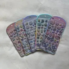 «即日発送»正規品 サンリオ コットンパフィーシール 5種類