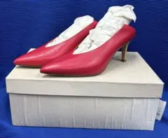 未使用FABIO RUSCONI ファビオルスコーニ レザーハイヒールパンプス