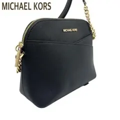 【未使用級】マイケルコース チェーンバッグ 黒 サフィアーノレザー