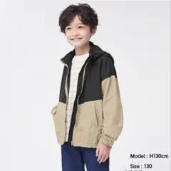 GU ナイロン マウンテンパーカ フード付きジャケット キッズ 150cm
