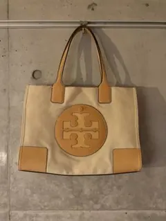 【Tory Burch】トートバッグ キャンバス レザー ベージュのサムネイル