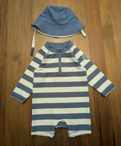 babyGAPスイムウエア 70cm ラッシュガード（ショートオール）＆帽子