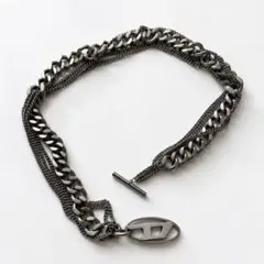 DIESEL Oval D Toggle Chain Bracelet