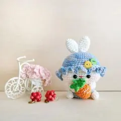 ❁*!様 うさぎ あみぐるみ ベビーキャップ ボンネット