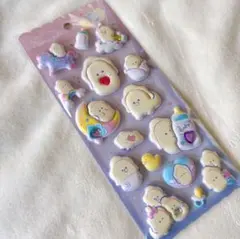 ぷくぷくシール つぶらな瞳 生牡蠣 牡蠣 赤ちゃん なまがきちゃん