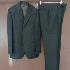 Vino Rosso ダークグレー ストライプ ビジネススーツ　A8美品