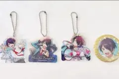 4点セット 仙石忍 アクリルキーホルダー3種＆缶バッジ