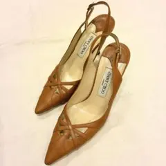Jimmy Choo ブラウン ミュール　パンプス　本革