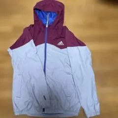 adidas CLIMAPROOF ウィンドブレーカー 赤紫/グレー