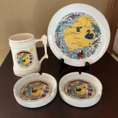 昭和レトロ☆80年代☆アメリカ製☆ビンテージ ハワイ ウッド 木製 食器 