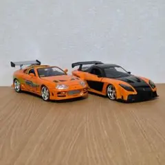 ワイルドスピード 1/24 トヨタスプラ MAZDA RX-7