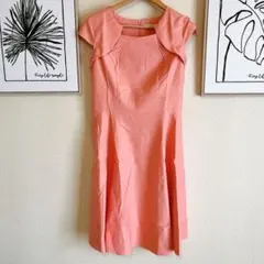 新品⭐️レディース ワンピース ノースリーブワンピ パーティードレス ピンク L