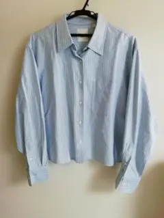 ユニクロJW ANDERSON ／水色ストライプ シャツ 3XL