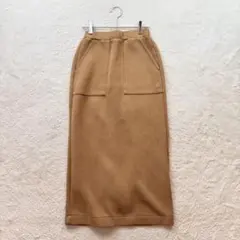 ナノユニバース/F/茶系/ロングスカート/ウエストゴム/秋冬/ストレッチ