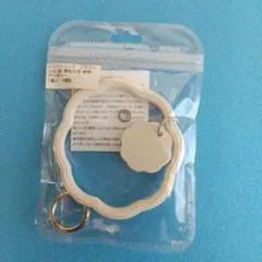 シリコン スマホリング フラワー アイボリー おまけコード付き