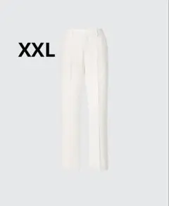 新品 ユニクロ 感動パンツ オフホワイト XXL