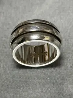 Tiffany&co. ティファニーグルーブド ダブルライン10号シルバーリング