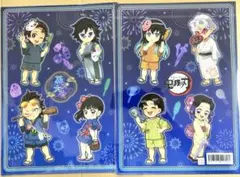 鬼滅の刃　花火大会　カフェ　A4クリアファイル　セット