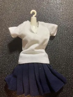 1/6ドール、人形用　アゾン　ネイビー　スカート　シャツ　状態A