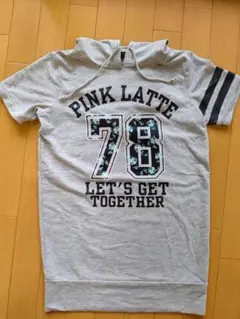 PINK-latteピンクラテ  パーカーワンピース  160cm