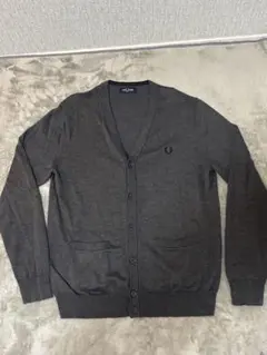 FRED PERRY フレッドペリー K9551 ニットカーディガン グレー美品のサムネイル