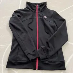 adidas フルジッパー ジャージジャケット ブラック　クライマライト