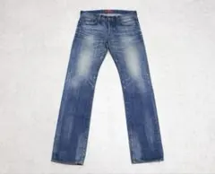 W31　レッドカード　ストレート　デニムパンツ