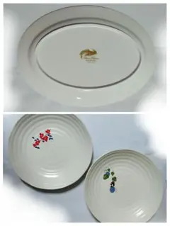 NARUMI１枚　ミスド皿２枚