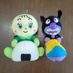 メロンパンナちゃん、ばいきんまん　ぬいぐるみ　２点セット