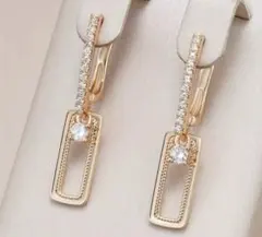 新品エレガントなフープピアス