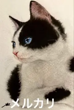 猫　水彩画　原画