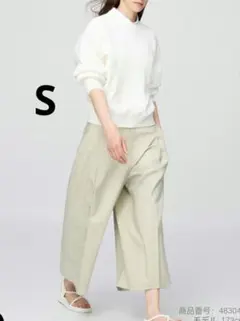 新品 UNIQLO:C コットンキュロット ベージュ Sサイズのサムネイル