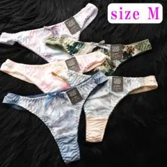 Tバック ショーツ レディース 下着 パンツ 5枚 セット Mサイズ D-11