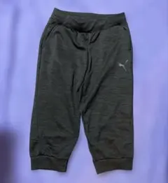 PUMA プーマ 七分丈 ジャージ パンツ 黒　グレーのサムネイル