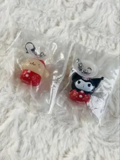 ポムポムプリン クロミ いちご めじるしアクセサリー 2点セット