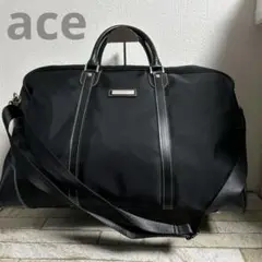 ace. エース ボストン ショルダー バッグ ブラック