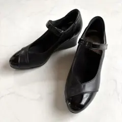 CHANEL ブラック レザー パンプス36.5 - メルカリ