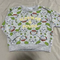 いないいないばあ ワンワン ぽぅぽ 総柄 裏毛 トレーナー 90cm 新品