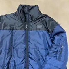 OUTDOOR ダウン風ジャケット 3L ネイビー/ブラック