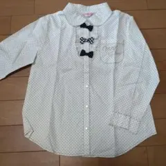 mezzo piano ドット柄シャツ 120cm